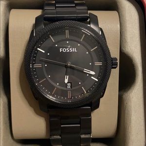 Black Stainless Steel Fossil Watch